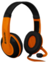 სათამაშო ყურსასმენი Defender Warhead G-120, შავი + ნარინჯისფერი, კაბელი 2 მ