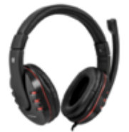 სათამაშო ყურსასმენი Defender Warhead G-160, შავი, კაბელი 2.5 მ