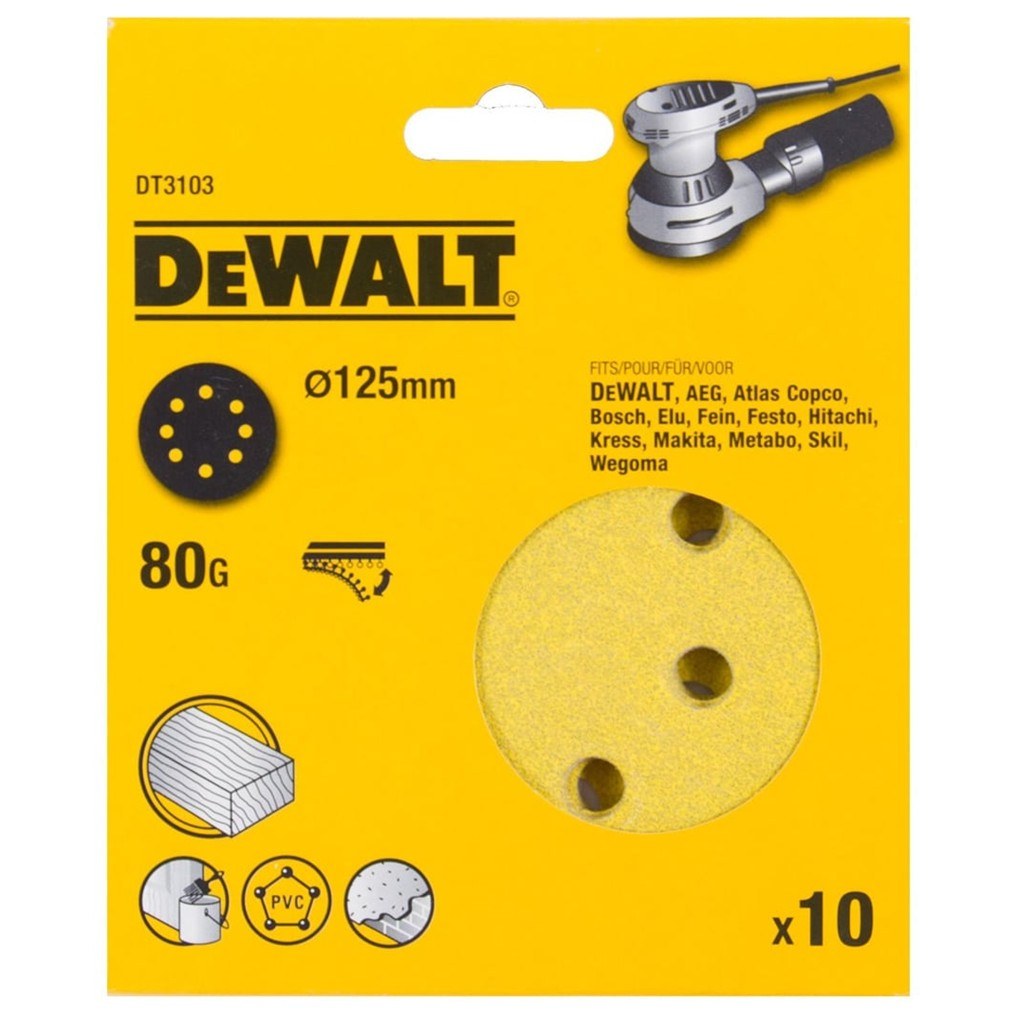 სახეხი ქაღალდი 80 G DT3103