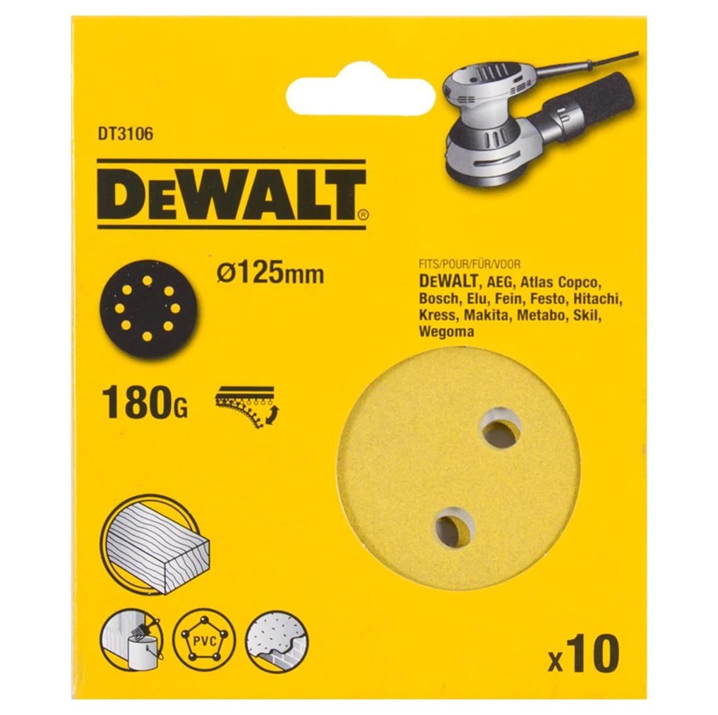 სახეხი ქაღალდი 180 G DT3106