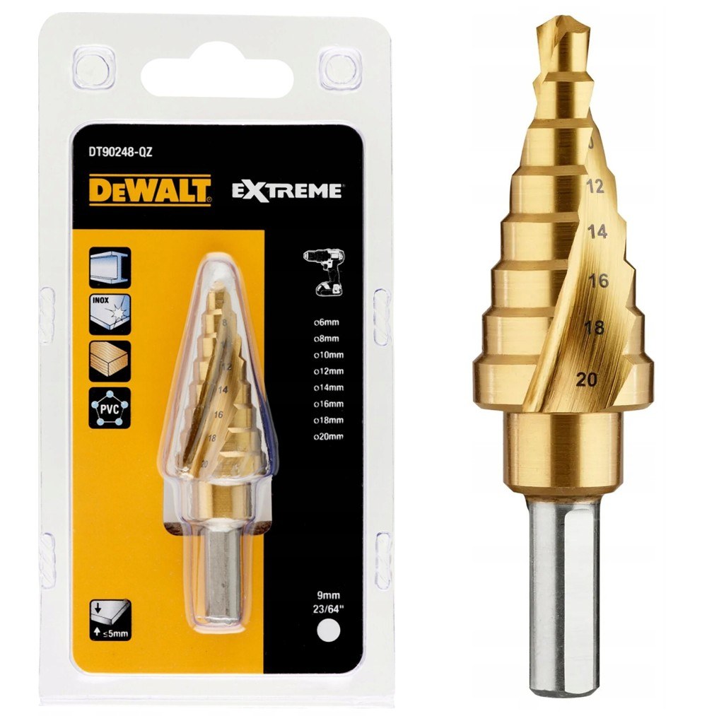 კონუსური ბურღი titanium 6 - 20 მმ DT90248