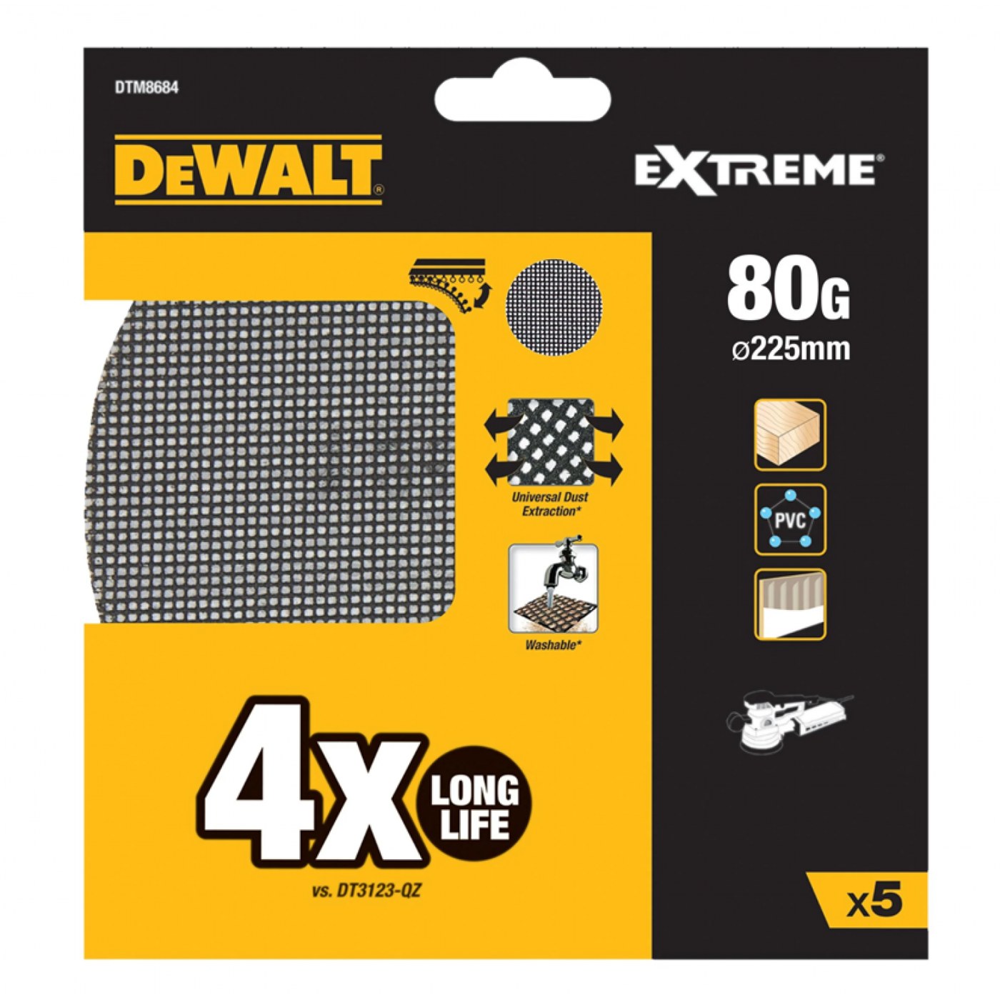 სახეხი ქაღალდი 80 G DTM8681