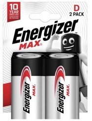Energizer Alkaline Power D, 2-pc blister