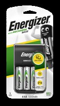 Energizer Maxi Charger (CHVCM4) for AA / AAA; 4x AA 2000 mAh included; charging status, auto off; charging times AA 2000mAh - 7h, AAA 500mAh - 4h
