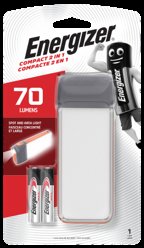 Energizer Fusion Compact 2-in-1, 2xAAA (included), 70 lumens, 12-hour runtime, 2 modes