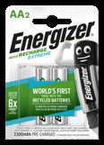 Energizer Extreme AA 2300mAh precharged, 2-pack blister