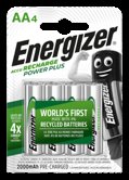 Energizer Power Plus AA 2000mAh precharged, 4-pack blister