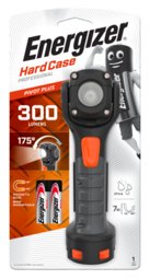 Energizer HardCase Pivot Light with magnet, 2xAA (included), 300 lumens, 30-hour runtime, drop proof