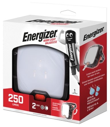 Energizer 2-mode water resistant Work Light, 250 lumens