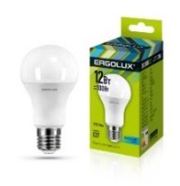 Ergolux Led Lamp  LED-A60-17W-E27-4K ნათურა ლედ განათებით ეკონომიური 17 ვატი  155 ვატის ეკვივალენტი   ნეიტრალური ნათება 4000 კანდელი E27 ცოკოლი 1635 ლუმენი ზომა 60x120 სმ