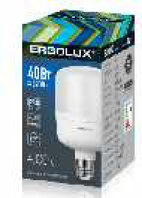 Ergolux ლედ ნათურა LED-HW-40W-E27-6K, PRO სერია, 40 ვტ, E27, 6500K, 150–260V