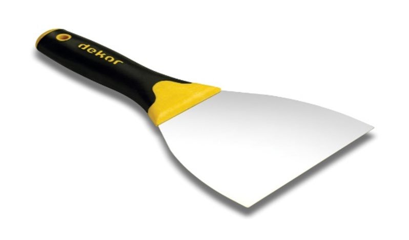 Professional putty knife, spring steel 027, 12 cm