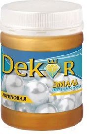 DEKOR pearlescent paint, silvery white, 0.2 L - 0.23 kg