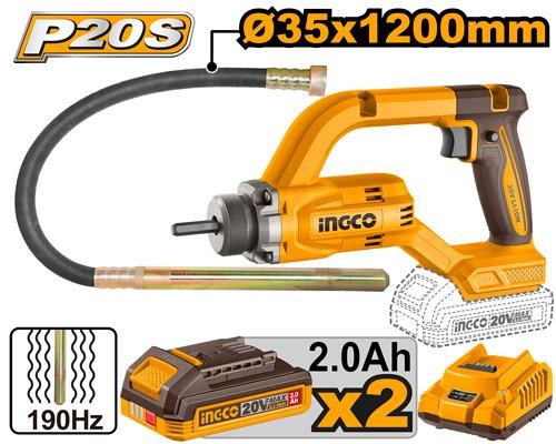 Li-Ion ვიბრატორი 20V-2.0AH (CCVLI2025021)