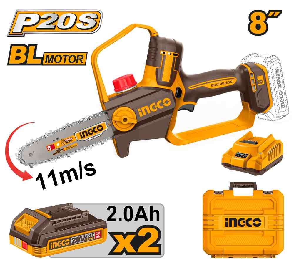 Li-Ion მინი ჯაჭვური ხერხი 20V (CGSLI20882)