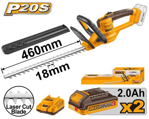 Lithium-Ion ბუჩქის საკრეჭი ხელსაწყო 20V (CHTLI20462)