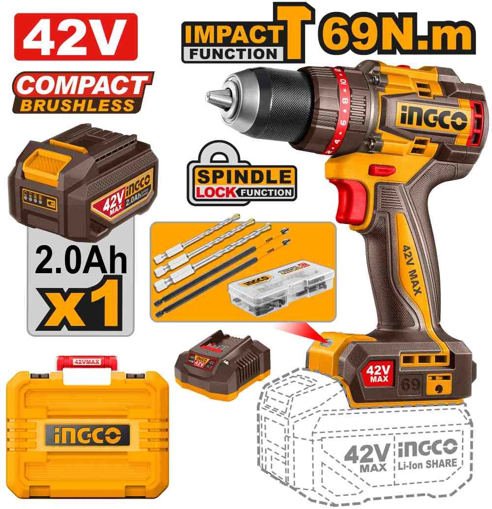 Li-Ion ელ. ხრახნდამჭერი 42V/69N.M (CIDLI426981)