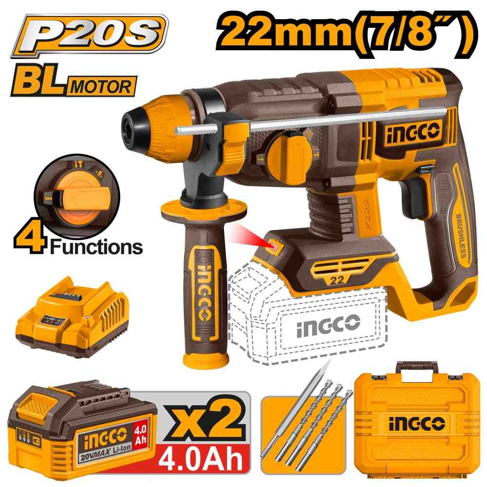 Li-Ion Proline ელ. პნევმატური დრელი (პერფორატორი) 20V-2J (CRHLI212282)