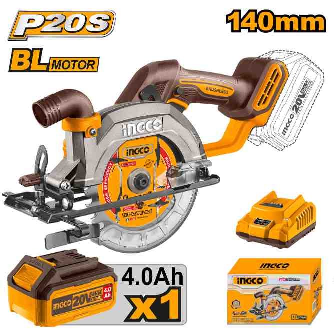 Li-Ion Proline ცირკული ხერხი 140mm 20Vx4Ah (CSLI14021)
