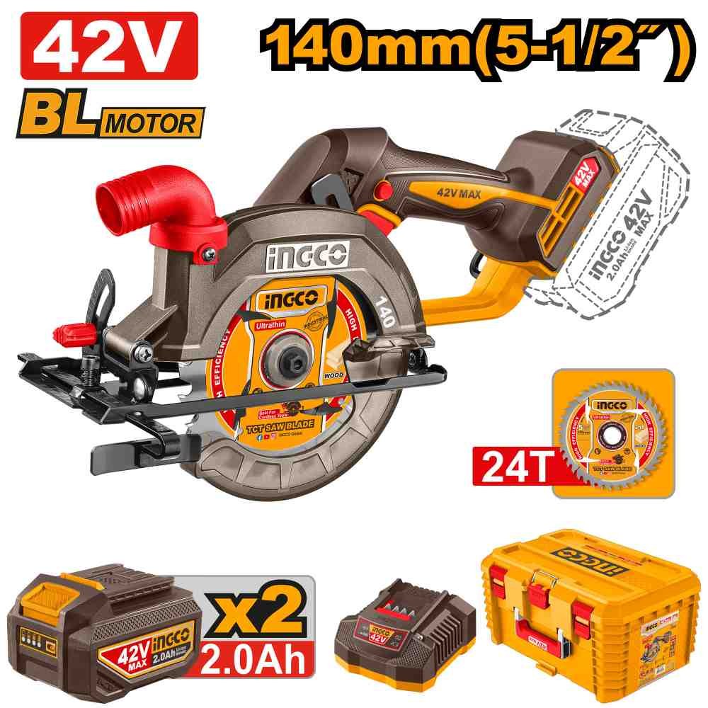 უსადენო ცირკული ხერხი 42V-140MM (CSLI4214012)