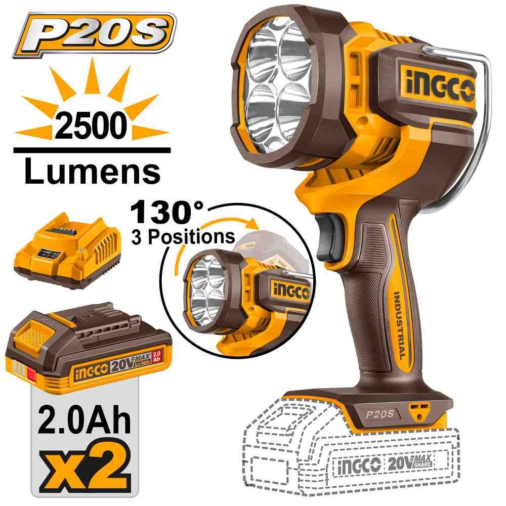Li-Ion ელ. ფანარი 22.5W-20V (CWLI20887)