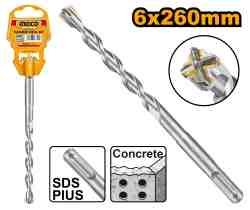 Бур SDS-plus INGCO 6×260 мм (DBH1210604C)