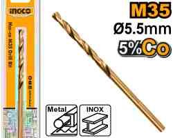 Сверло по металлу кобальтовое INGCO HSS-Co 5 мм (DBT01130501)