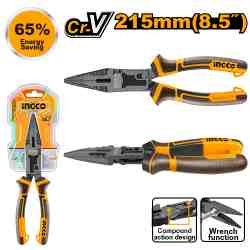 INGCO Proline long nose pliers 215 mm (8.5") (HCLNP58200)