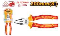 Плоскогубцы изолированные INGCO 1000 В, 200 мм (8") (HICP28208)