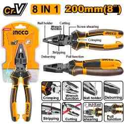 INGCO Proline 8-in-1 multi-function combination pliers 200 mm (HMFCP28200)