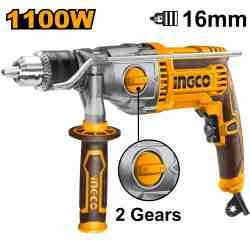 Ударная дрель INGCO Proline 1100 Вт, 16 мм (ID211008)