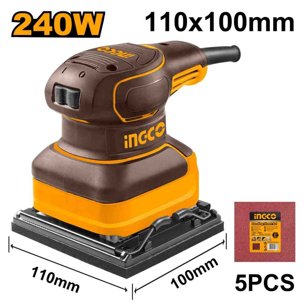 INGCO palm sander 240W, 110x100 mm (PS2416)