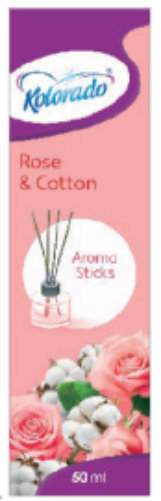 Kolorado Aroma Sticks სურნელოვანი ჩხირები ჰაერისთვის 50 მლ, ვარდები და ბამბა