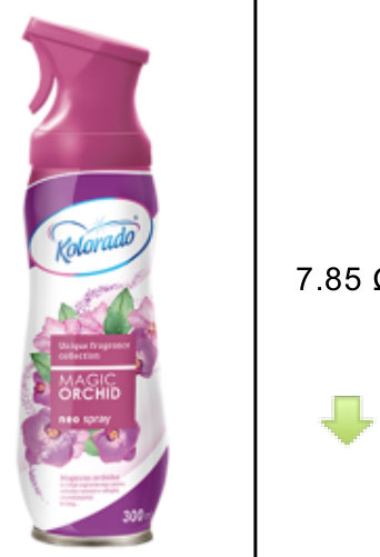Kolorado Neo Spray ჰაერის სპრეი-არომატიზატორი 300 მლ, Magic Orchid