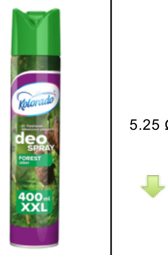 Kolorado Deo Spray XXL ჰაერის სპრეი-არომატიზატორი 400 მლ, Forest