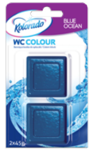 Kolorado WC Colour უნიტაზის ავზის ტაბლეტი 2x45 გ, ლურჯი