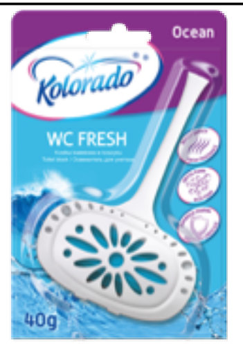Kolorado WC Fresh ტუალეტის ბლოკი 40 გ, ოკეანე