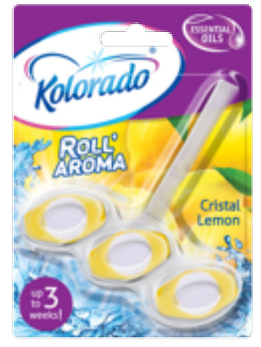 Kolorado Roll Aroma ტუალეტის ბლოკი 51 გ, ლიმონის კრისტალი