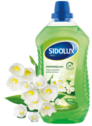Sidolux უნივერსალური საწმენდი სითხე შროშანის არომატით 1 ლ