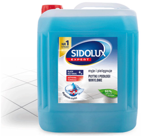 Sidolux Expert იატაკის საწმენდი საშუალება (გრანიტი, ფილა, მბზინავი ზედაპირი) 5 ლ
