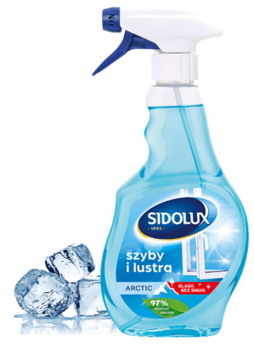 Sidolux Crystal შუშის საწმენდი სითხე „არქტიკა“ 0,5 ლ
