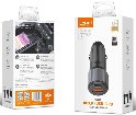 Автомобильное зарядное устройство + кабель LDNIO C510Q, USB to Type C, 36W, два порта USB, быстрая зарядка, чёрный