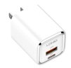 LDNIO დამტენი + კაბელი A2317C 30W PD/QC3.0 Fast Charger Type C to lightning EU/US Plug თეთრი