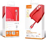 LDNIO მობილურის კაბელი LS661 Red USB To Type C, 30W Fast Charger, 1M წითელი