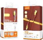 Кабель для мобильных устройств LDNIO LS681 Gold, USB To Lightning, 30W Fast Charger, 1 м, золотой
