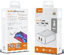 Зарядное устройство + кабель LDNIO A2528C, Type C-Type C, 35W, два порта USB-C, быстрая зарядка, белый