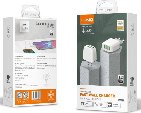 LDNIO დამტენი + კაბელი A3312 USB To Type C 17W 3USB AUTO-ID EU Wall Charger თეთრი