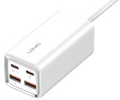 LDNIO დამტენი A4610C 65W Multi-ports Desktop Charging Station, High power Support 4 port usb Fast Charging type c QC3.0 (2 PD(65W) + 2 QC3.0 (60W)) laptop charger adapter for lenovo universal charger 1.5М