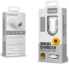 LDNIO C17 car charger without cable, 12W fast car charger with USB port, white