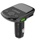 LDNIO FM Bluetooth 5.0 მოდულატორი, დამტენი + კაბელი C706Q USB To Type C FM Transmitter 2 Ports Usb Car Charger 25W QC3.0 LED Display
